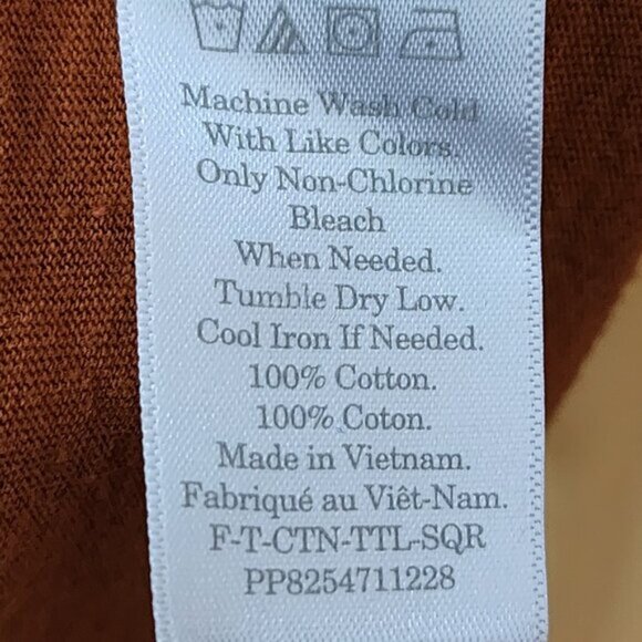 Everlane Orange Cotton Mockneck Long Sleeve Top - Picture 5 of 5